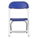 Flash Furniture Kids Blue Plastic Folding Chair