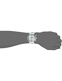 Invicta "JT Acero Inoxidable y poliuretano de cuarzo reloj Casual, Color: Blanco (Modelo: 24301)