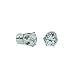 Pack of 12 Pairs Cubic Zirconia Crystal Magnetic Stud Earrings Mix Size Color