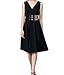 Nanxson Womens Elastic Wide Waist Band Tied Waspie Corset Obi Waist Belt PDW0077 (black)