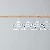 Amazon Basics Rubber Coated Plastic Hangers Grey Pack of 50 view 6