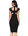 Meilun Womens Hollow Out O-Neck Sleeveless Bandage Dress