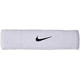 Nike Swoosh Headband (White/Black, OSFM)