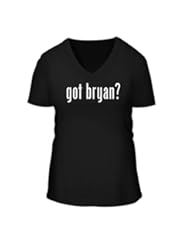 Apparel: got bryan? - A Nice Womens Short Sleeve V-Neck T-Shirt Shirt, Black, Small