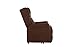 Divano Roma Furniture Power, Lift Chairs, Linen Living Room Reclining Armchair (Dark Brown)