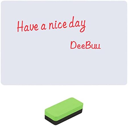 Self Adhesive White Board Sticker - DeeBuu Peel and Stick Dry Erase Message Board for Home /Office/ School with a Big Eraser