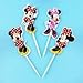 Disney Minnie Mouse Dessert Muffin Cupcake Toppers for Baby Shower Birthday Party (Pack of 24)