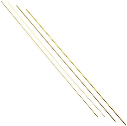 CCTVMTST 4 Pcs Round Copper Brass Tubes, Diameter 1.2mm 1.4mm 1.6mm 1.8mm (12" Long)