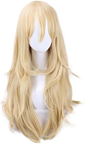 JuicyKick Cosplay Wig Satsuriku no Tenshi Angel of Massacre Rachel Gardner Long Blonde Rachel Gardner Wig