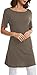 ADOREJOY Womens Short Sleeve Tunic Top Plus Size