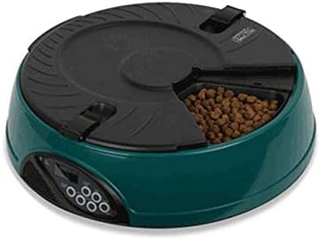 Kct 6 Meal Day Automatic Pet Feeder Green Amazon Co Uk Pet