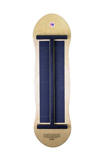 WODFitters Vew-Do Zippy Balance Board with Patented Track and Rock Design - Provides Toe/Heel and Rotational Balance for Snowboarding, Wakeboarding, S
