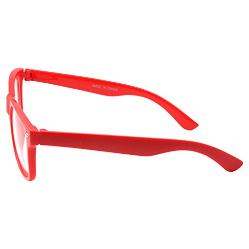 fake glasses red