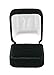 Gorgeous Premium Domed Shape Black Velvet Ring Box With Metal Hinge