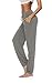 DIBAOLONG Womens Yoga Pants Wide Leg Comfy Drawstring Loose Straight Lounge Running Workout Legging Charcoal Grey XLthumb 1