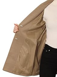 Allegra K Women's Elegant Notched Lapel Button