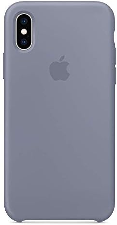 Liquid Silicone Case Compatible with iPhone Xs Max 6.5 inch (2018), Gel Rubber Protection Shockproof Cover Case Drop Protection Case (Lavender Grey)