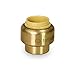 Everflow Supplies Pushlock Push-Fit Stop End UPSE34 3/4 Inch, Instant Push-Fit Connection Connects Copper Tubing, CTS CPVC & PEX Pipe in any Combination Compact, Brass Body Foundation