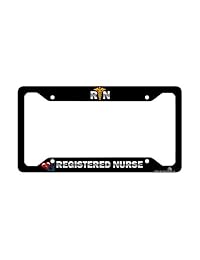 Airstrike Enfermera License Plate Frame, RN coche Tag Frame, Registered Nurse License Plate Titular, Cute placa de licencia de lactancia frame 30   447