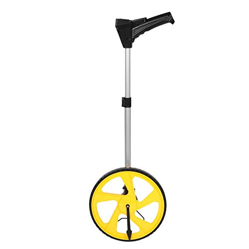 Distance Measuring Wheel, 12.5 Inch Large Digital Measuring Wheel with 5m Steel Measure Tape and Portable Package Bag for Builders Workers Large Area Measurement