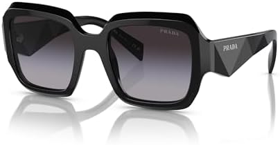 Prada PR 27ZS - 16K08Z Sunglasses BLACK w/DARK GREY 54mm at Amazon