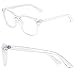 Slocyclub Blue Light Blocking Glasses Vintage Nerd Square Keyhole Design Eyeglasses Frame for Women Men