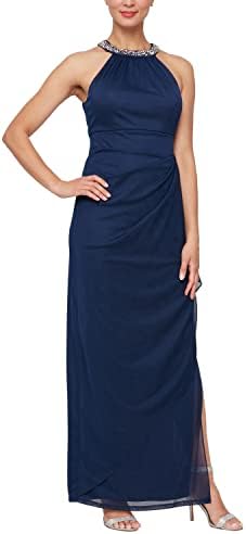 a line prom dress blue Blue A-Line Tulle Long Prom Dress Sparkly Formal Evening Dresses Custom Size / Custom Color