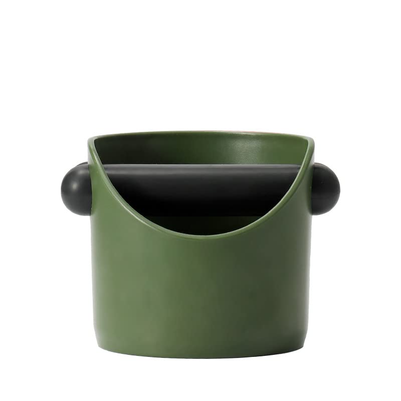 Photo 1 of Coffee Knock Box, 4.6 in, Barista Style Espresso Grounds Knock Box, Removable Plastic Knock Rod, Non-Slip Base, Espresso Maker Accessory (Green)