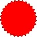 MNYR 100pcs RED Vintage Embosser Stamp Sealing Blank Certificate Self-Adhesive Seal Stickers