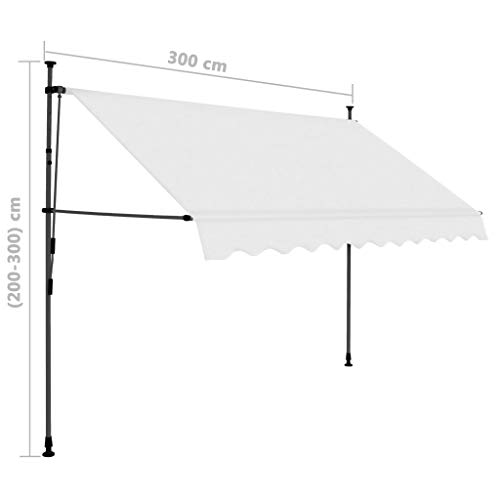Extaum Gelenkarmmarkise mit LED Sonnenmarkise Balkonmarkise Einziehbare Markise Terrassenmarkise Klemmmarkise… – Bild 6