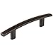 Ilyapa Oil Rubbed Bronze Kitchen Cabinet Handles, Curved Drawer Pulls - 3 Inch Hole Center Curved Bar Pulls - 10 Pack of Kitchen Hardware, Cabinet Knobs