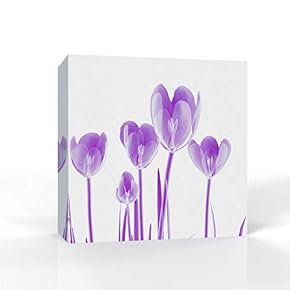 Purple Flower Pictures Home Wall for Bedroom Living...