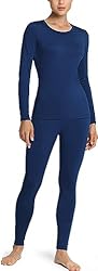 TSLA Women's Thermal Underwear Set, Soft Fleece