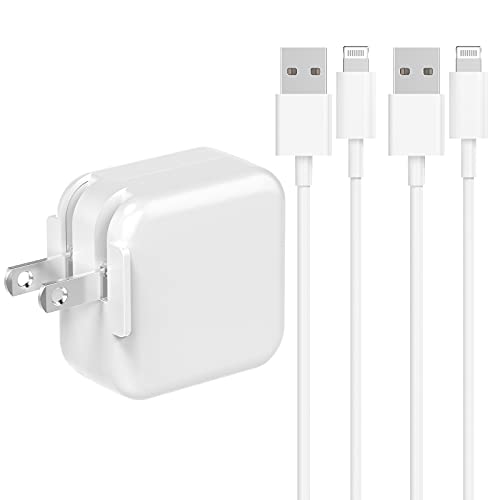 [Apple MFi Certified] iPhone & iPad Charger, DESOFICON 2.4A 12W USB Wall Fast Charger Foldable