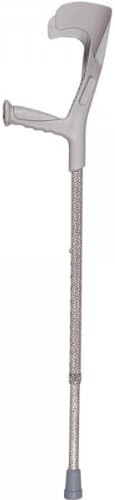 The Best Crutch - Funkrutch Grey - Colourful Crutch Forearm in Grey - Crutch for Sale with Open Cuffs - Non Slip Crutch Tips - Adjustable Crutch with Floor to Handle Height between 83 and 98 cm - 30-DAY MONEY BACK GUARANTEE