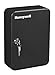 Honeywell Safes & Door Locks - 48 Hooks Small Key Box for Office - Durable Metal Key Lock Box Keeps Your Keys Safe - Scratch Resistant Key Holder Box Comes with 2 Entry Keys - 0.12-CU - Black - 6106