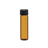 2 Dram AMBER Glass Vial - Screw Cap - Pack of 12