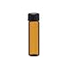 2 Dram AMBER Glass Vial - Screw Cap - Pack of 12