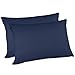 Adoric Pillow Cases Queen Size, 100% Brushed Microfiber Standard Pillowcases, Ultra Soft, Envelope Closure End, Wrinkle, Stain, Allergy Resistant (Set of 2, Blue)