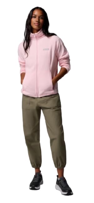 Columbia Women's Benton Springs Full Zip Fleece Jacket, Satin Pink, 2X Image