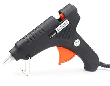 GLUN OZ Hot Melt Glue Gun with 3 Glue Sticks, 40W (Assorted)