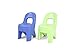 Simplay3 Play Around Kids Chair, 2-Pack of Toddler Chairs for Play Table - Blue and Lime Green, Made in USA