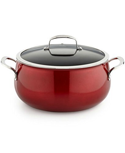 Click Here to See More Images Belgique Non Stick Aluminum Dutch Oven 7.5 QT- Red