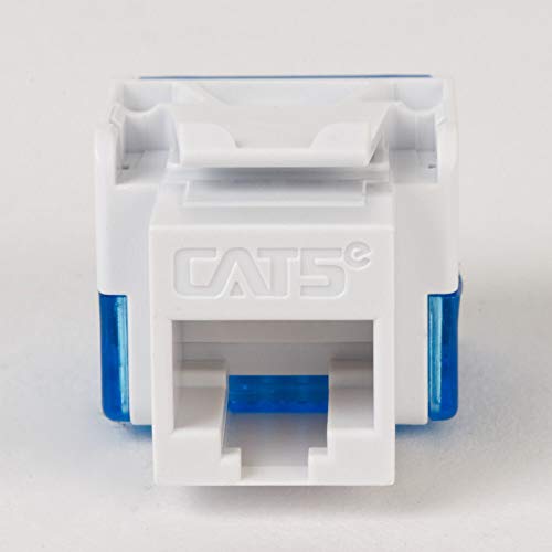 ICC CAT5e RJ45 Keystone Jack for EZ Style, Blue, 25-Pack - Thumbnail 3