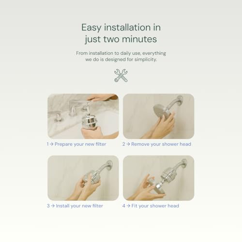 Aquabliss High Output Revitalizing Shower Filter - Reduces Dry Itchy Skin, Dandruff, Eczema, and Dramatically Improves The Condition of Your Skin, Hair and Nails - Chrome (SF100) | Vitamin C shower filter, vitamins and minerals infusion, softer-feeling skin, healthier hair, SF100