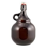 Eagle GL518CASE Beer Bottles, 2 L Amber Flip, Top