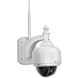 FDT Outdoor PTZ (4x Optical Zoom) HD 960p WiFi IP Camera (1.3 Megapixel), IP65 Weatherproof, Wireless Security Camera FD7903 (White), Pan/Tilt/Zoom, Night Vision - 65ft (20meters)