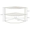 simplywire – 3 Tier Plate Rack - Kitchen Cupboard Organiser – White