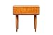 Boraam Zebra Series Alborg End Table, Rich Walnut