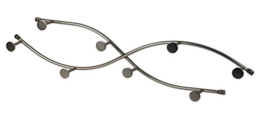 Spectrum diversified sweep wall hook rack, 8 hook doubl…